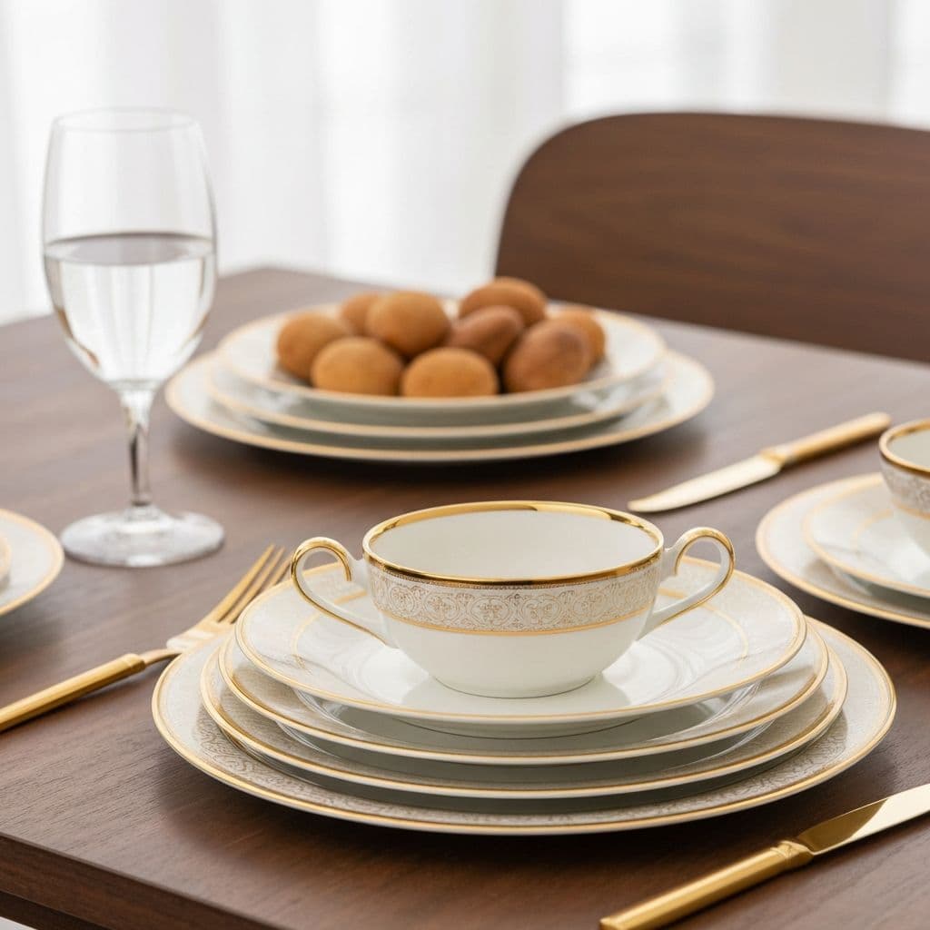 20-Piece Dinnerware Set - Blue Willow Dinnerware by Churchill